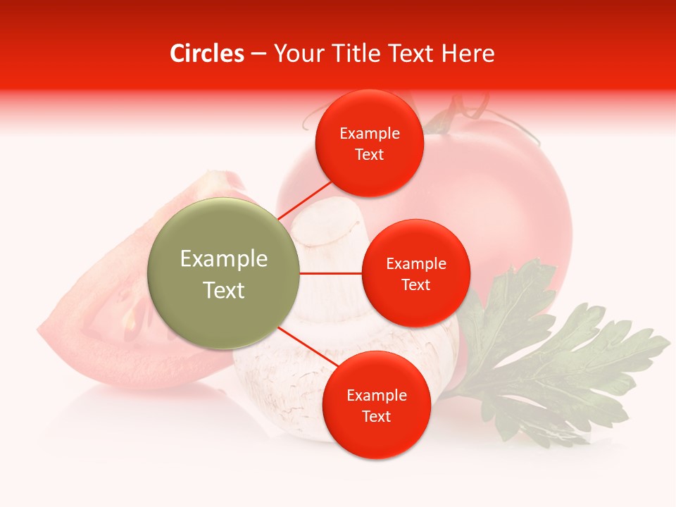 Red Parsley Isolated PowerPoint Template