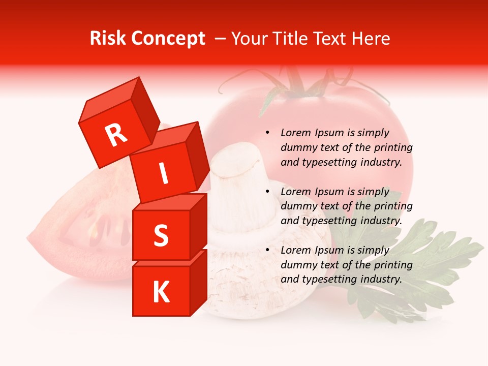 Red Parsley Isolated PowerPoint Template