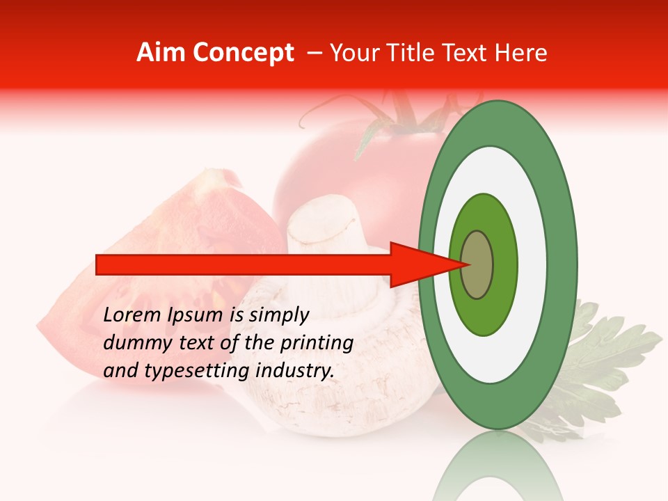 Red Parsley Isolated PowerPoint Template