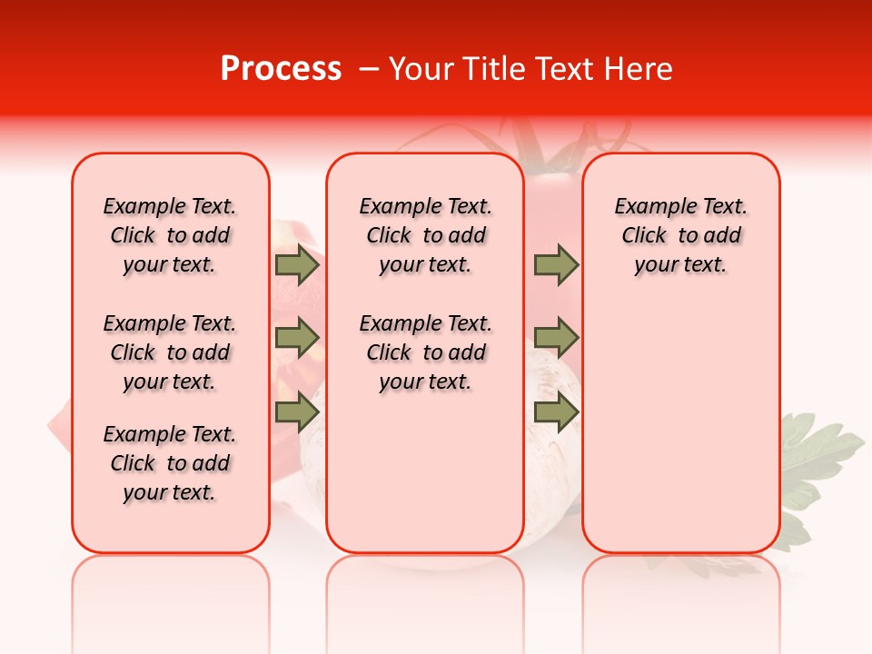Red Parsley Isolated PowerPoint Template