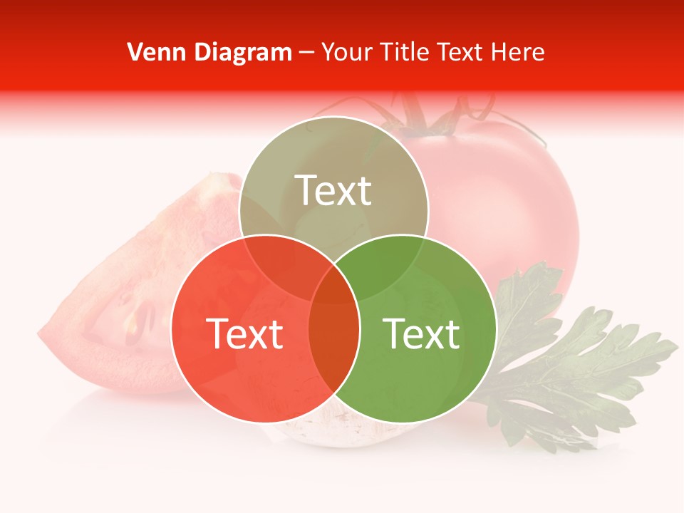 Red Parsley Isolated PowerPoint Template