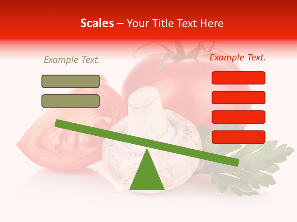 Red Parsley Isolated PowerPoint Template