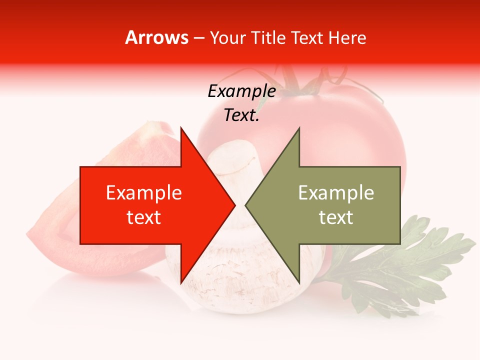 Red Parsley Isolated PowerPoint Template