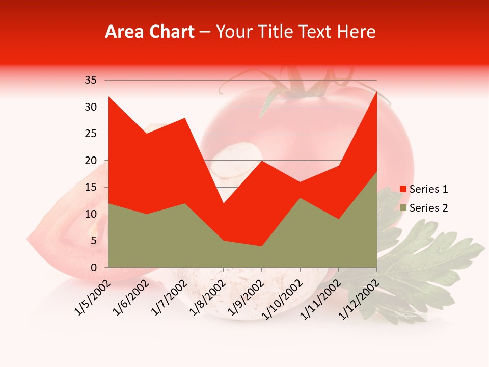 Red Parsley Isolated PowerPoint Template