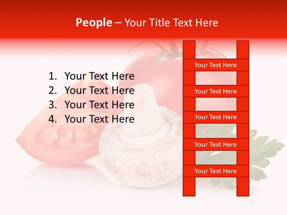 Red Parsley Isolated PowerPoint Template