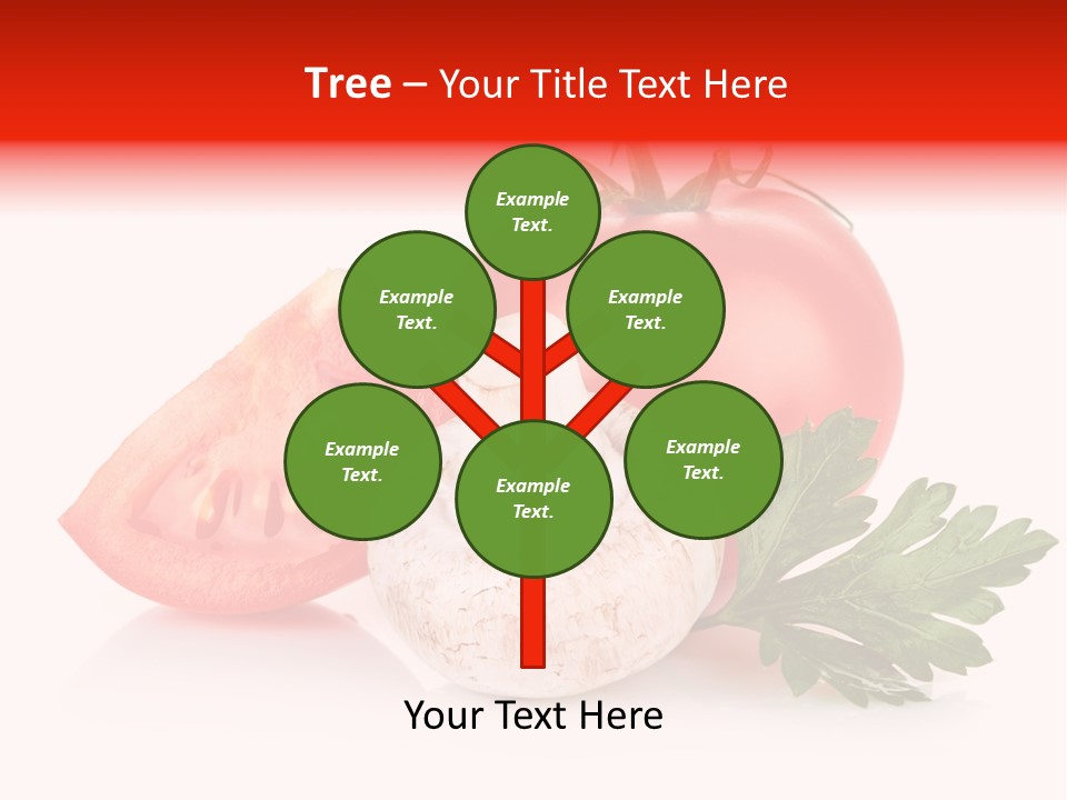 Red Parsley Isolated PowerPoint Template
