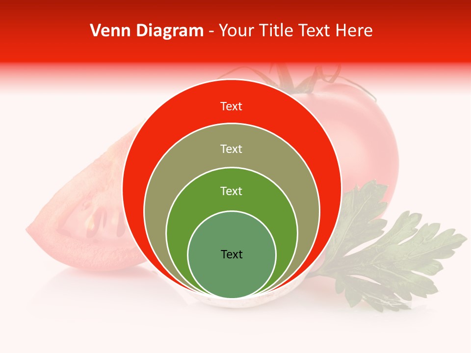 Red Parsley Isolated PowerPoint Template
