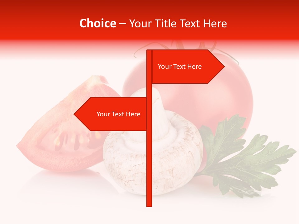 Red Parsley Isolated PowerPoint Template