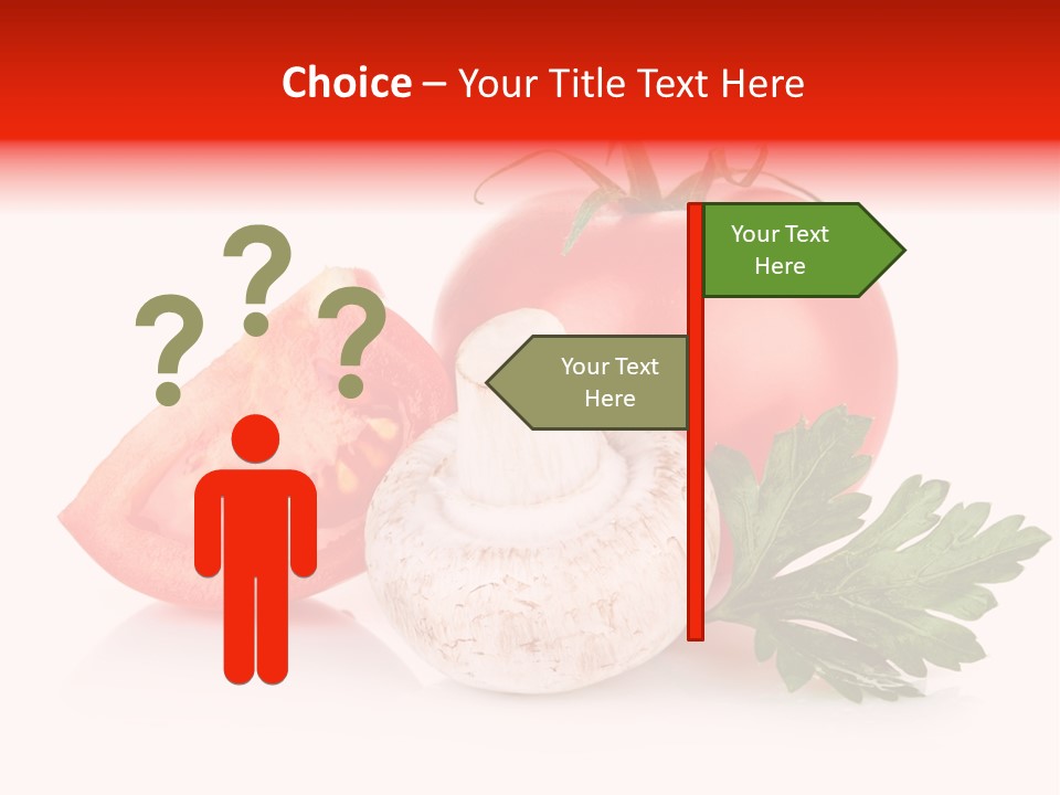 Red Parsley Isolated PowerPoint Template