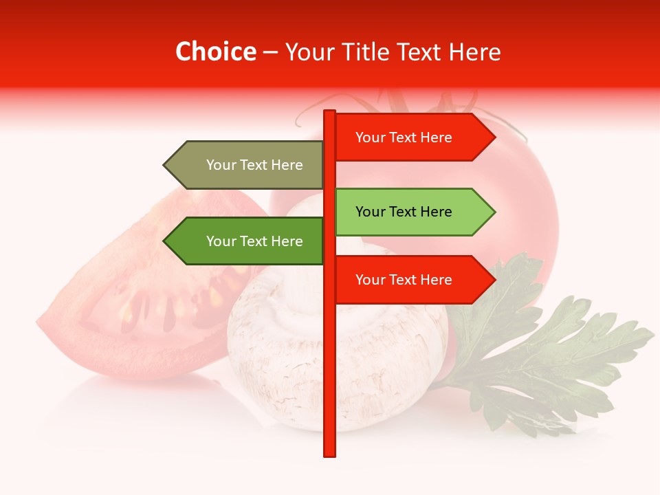 Red Parsley Isolated PowerPoint Template