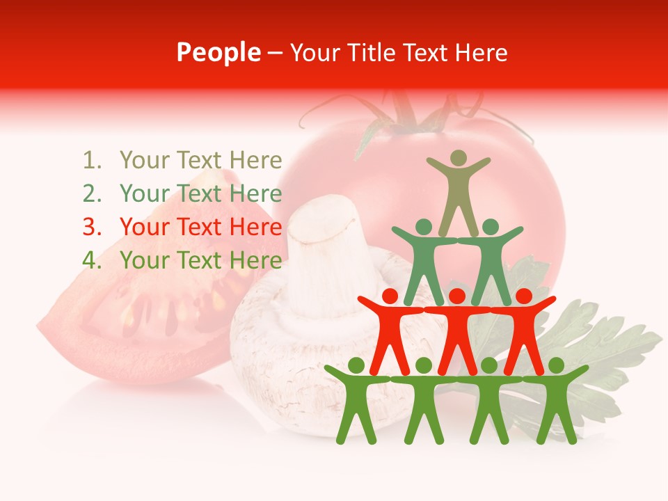 Red Parsley Isolated PowerPoint Template