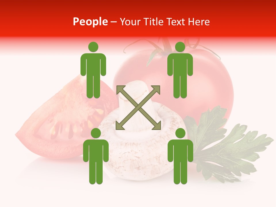 Red Parsley Isolated PowerPoint Template