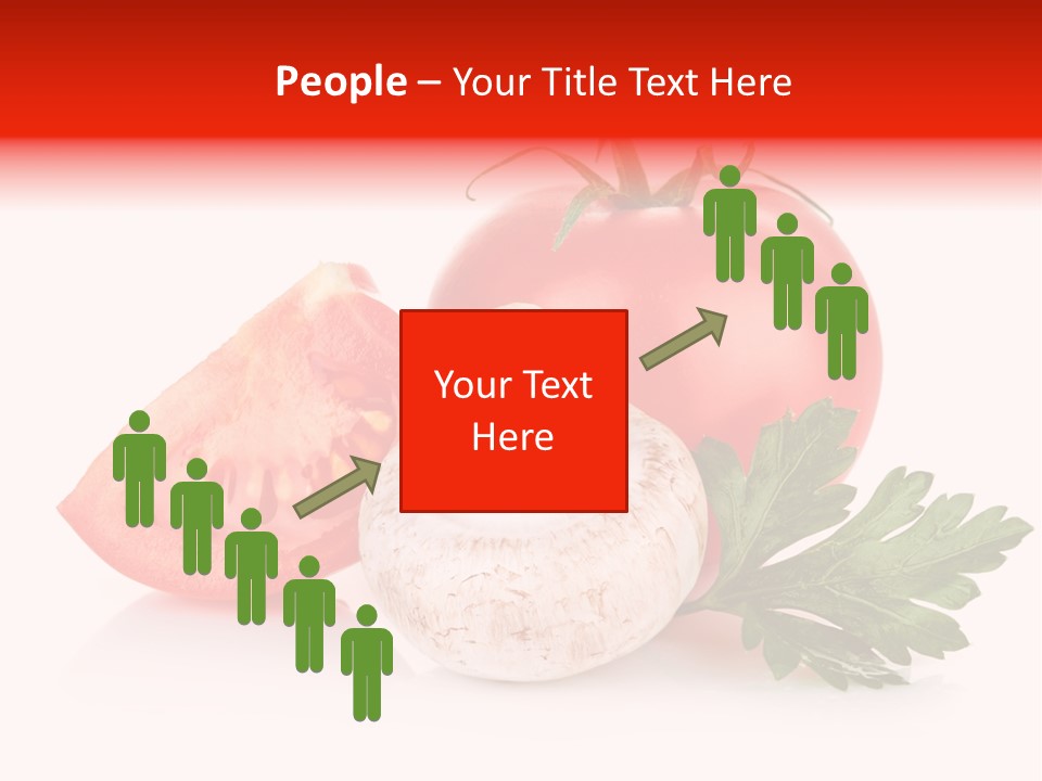 Red Parsley Isolated PowerPoint Template