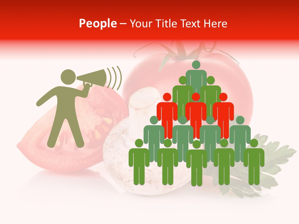 Red Parsley Isolated PowerPoint Template