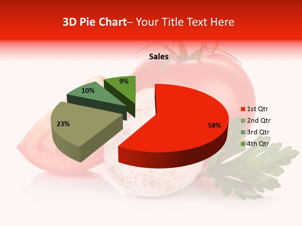 Red Parsley Isolated PowerPoint Template