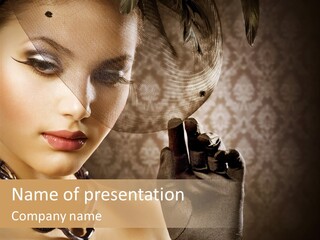 Portrait Sepia Interiors PowerPoint Template