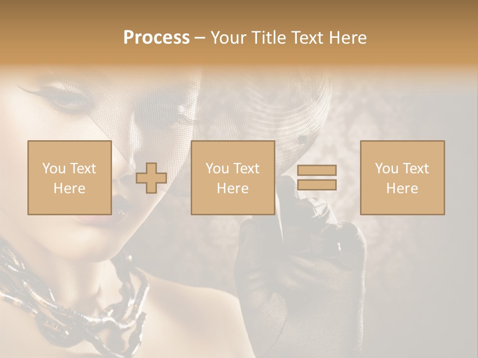 Portrait Sepia Interiors PowerPoint Template