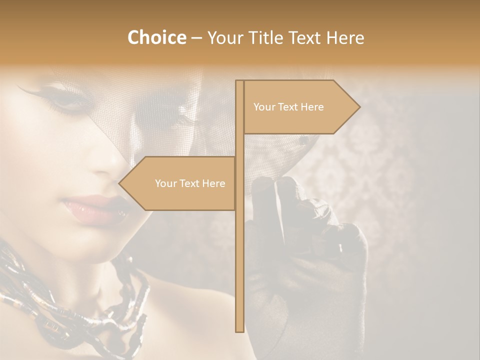 Portrait Sepia Interiors PowerPoint Template