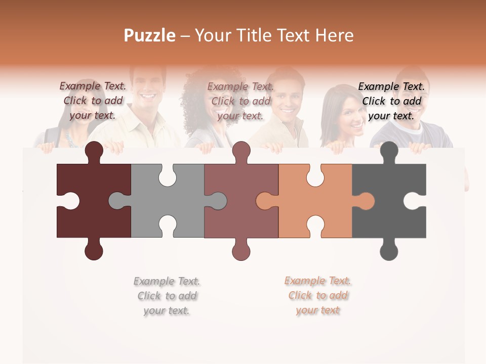 Smile Office Woman PowerPoint Template