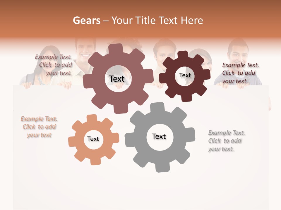 Smile Office Woman PowerPoint Template