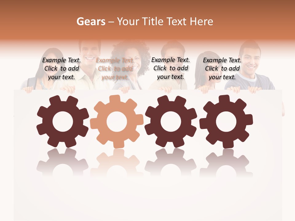 Smile Office Woman PowerPoint Template