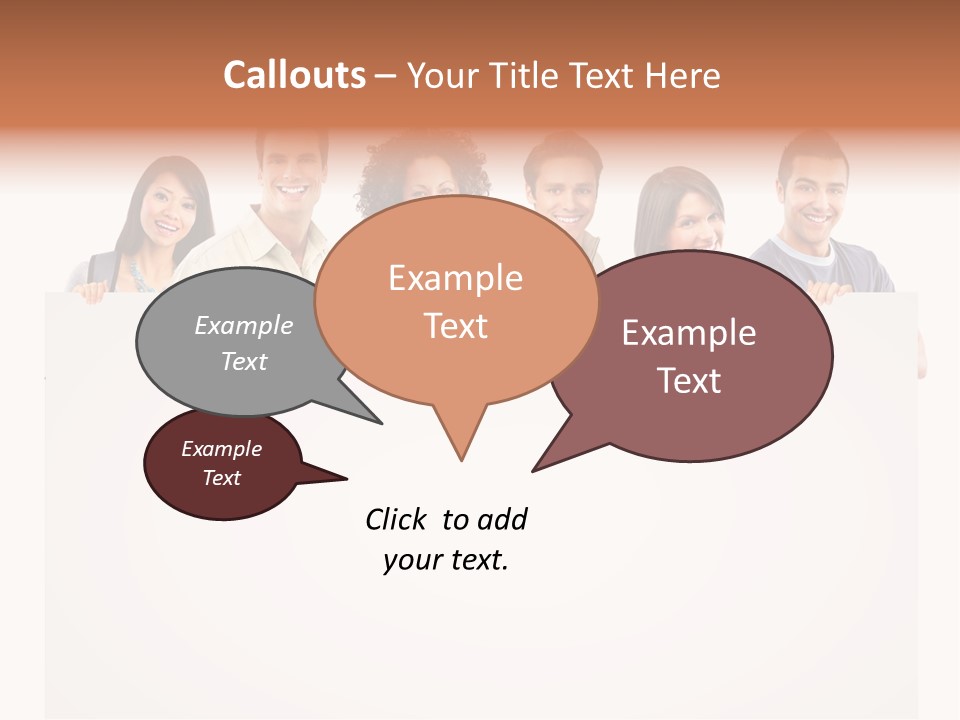 Smile Office Woman PowerPoint Template