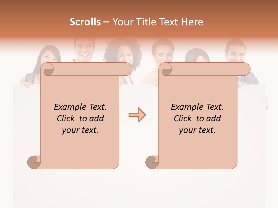 Smile Office Woman PowerPoint Template