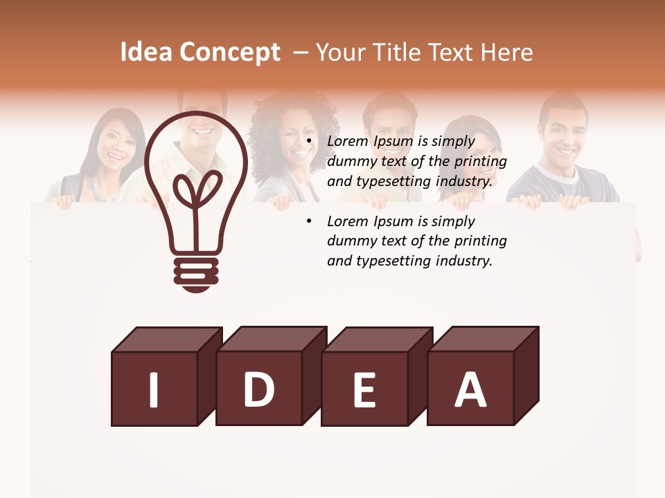 Smile Office Woman PowerPoint Template