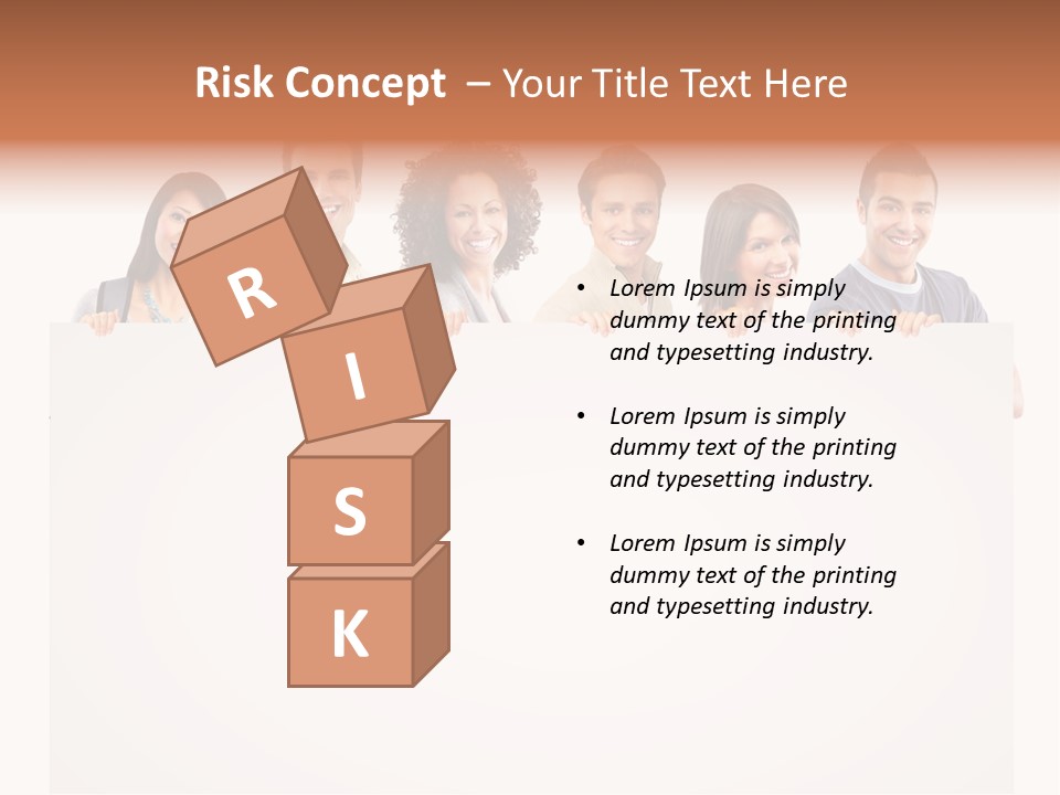 Smile Office Woman PowerPoint Template