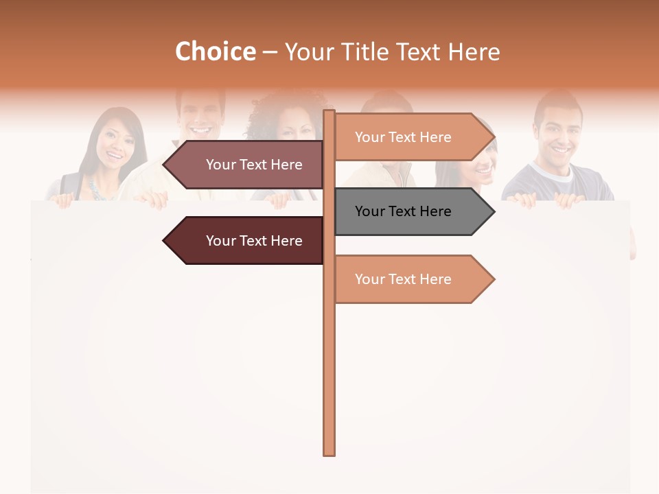 Smile Office Woman PowerPoint Template