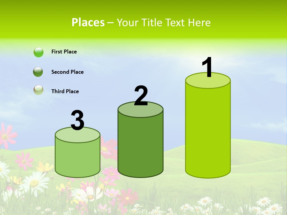 Morning View Flower PowerPoint Template