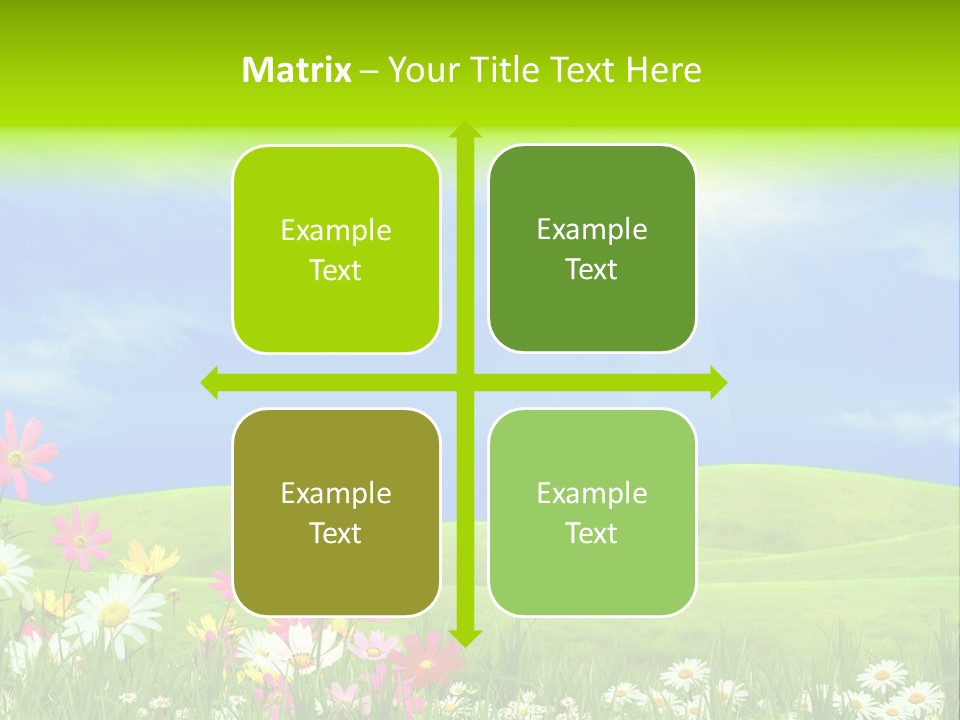 Morning View Flower PowerPoint Template