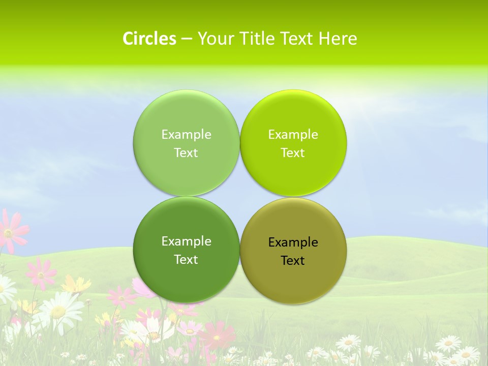 Morning View Flower PowerPoint Template