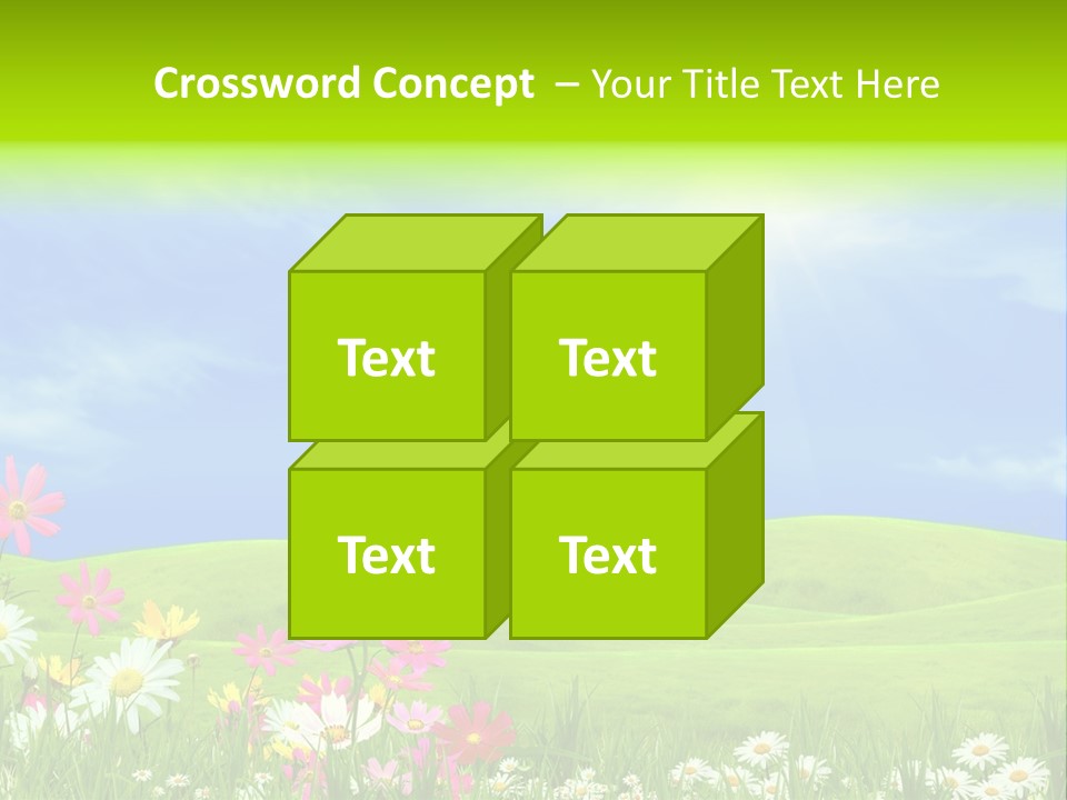 Morning View Flower PowerPoint Template