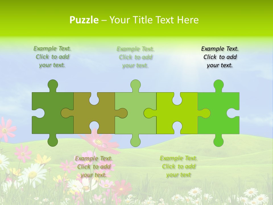 Morning View Flower PowerPoint Template