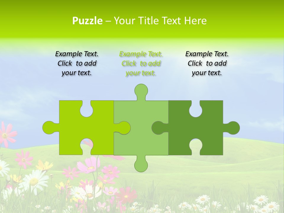 Morning View Flower PowerPoint Template