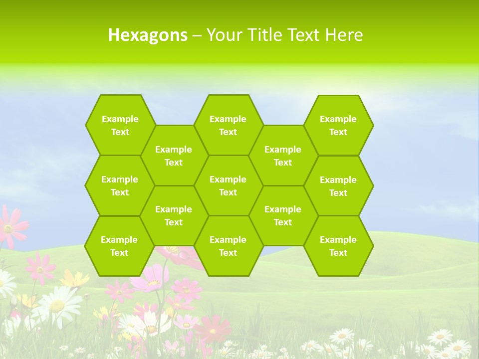 Morning View Flower PowerPoint Template