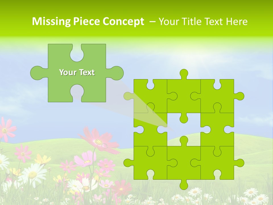 Morning View Flower PowerPoint Template