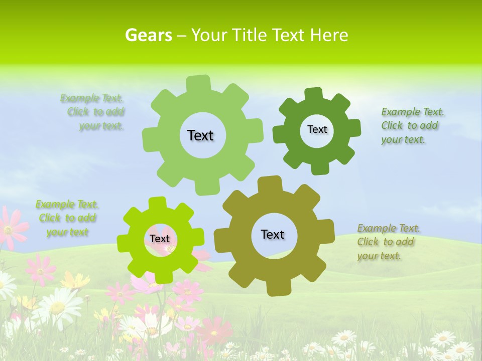 Morning View Flower PowerPoint Template