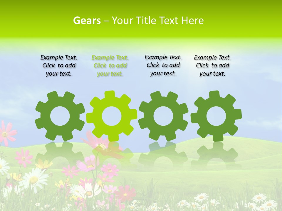 Morning View Flower PowerPoint Template