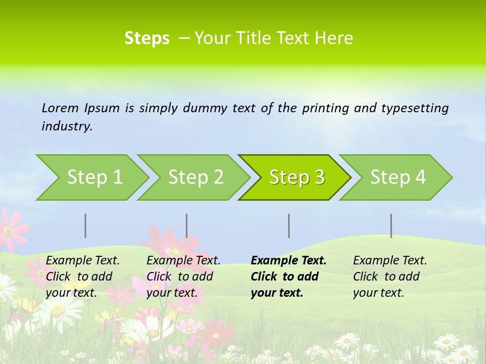 Morning View Flower PowerPoint Template