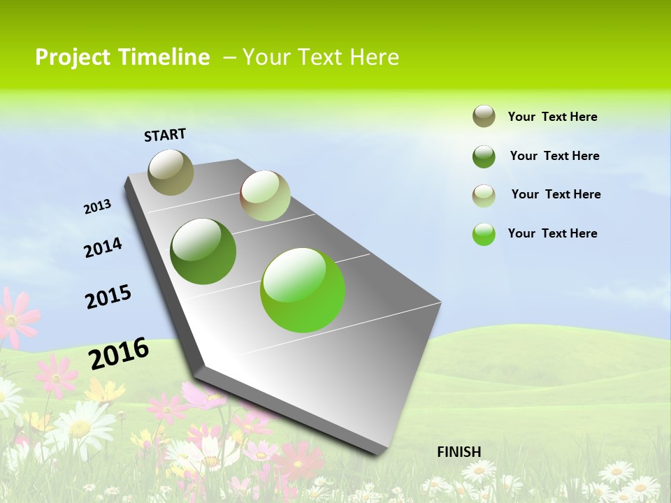 Morning View Flower PowerPoint Template