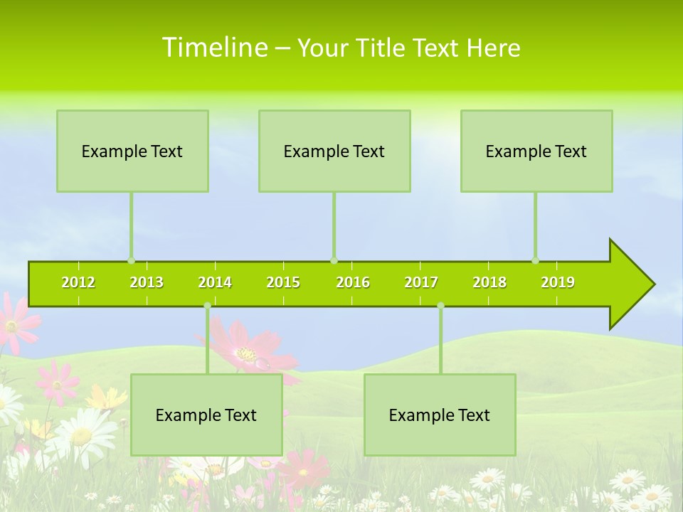 Morning View Flower PowerPoint Template