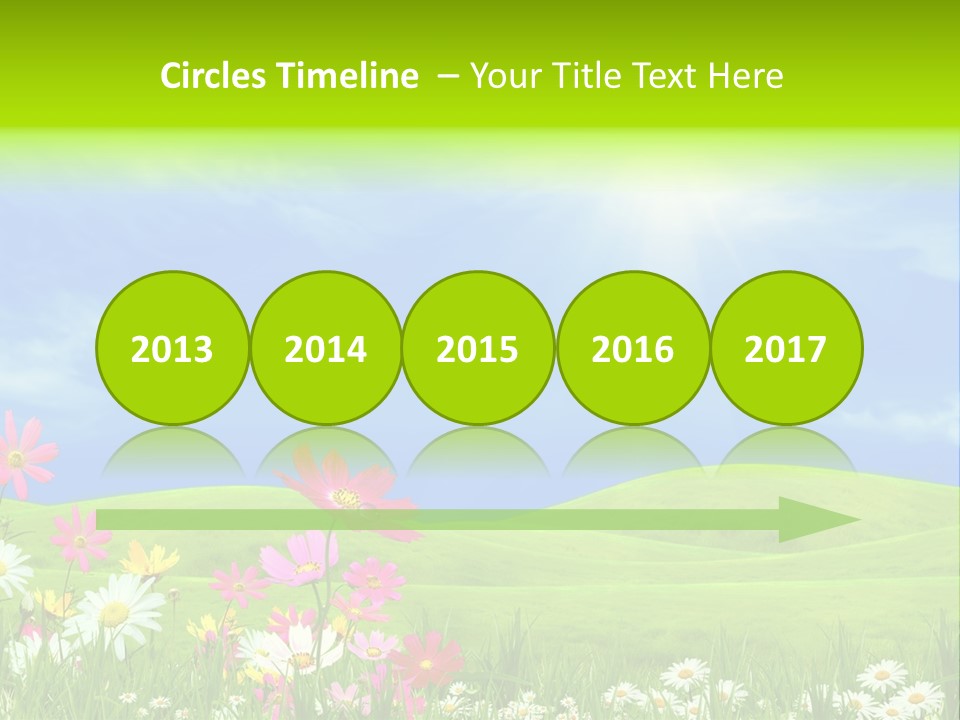 Morning View Flower PowerPoint Template