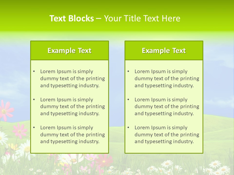 Morning View Flower PowerPoint Template