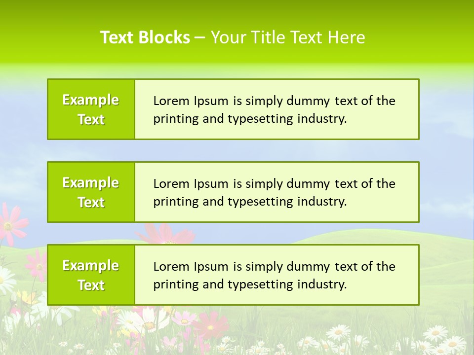 Morning View Flower PowerPoint Template