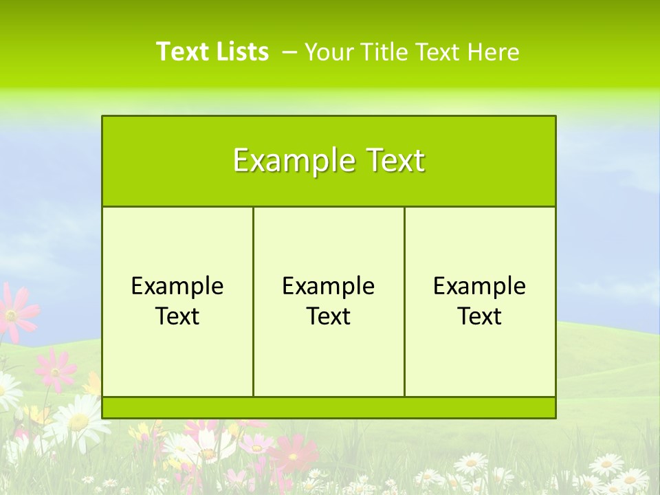 Morning View Flower PowerPoint Template