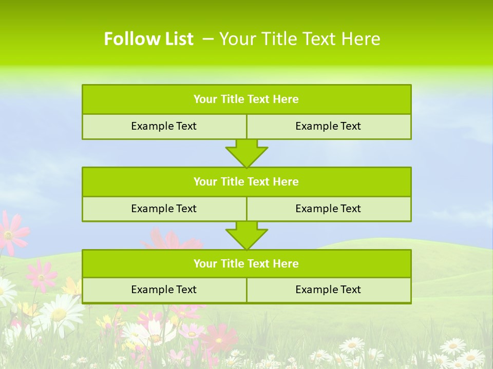 Morning View Flower PowerPoint Template