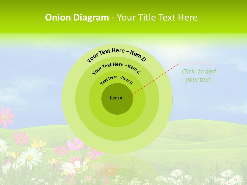 Morning View Flower PowerPoint Template