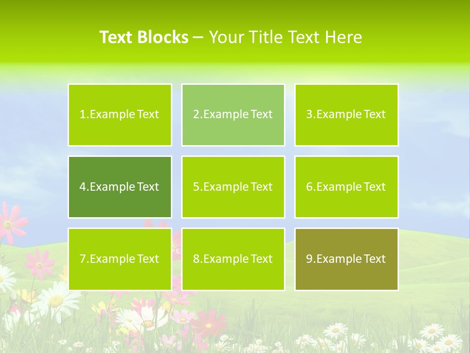 Morning View Flower PowerPoint Template